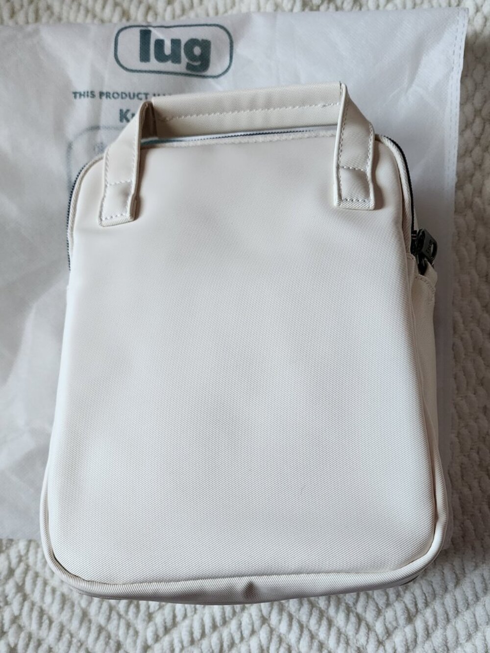 LUG Bumble Satin Luxe VL Crossbody Bag - Macadamia - Picture 5 of 6